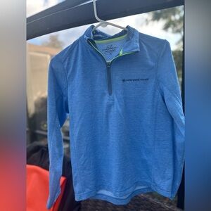 Vineyard Vines Kids Blue Quarter-Zip Sweatshirt